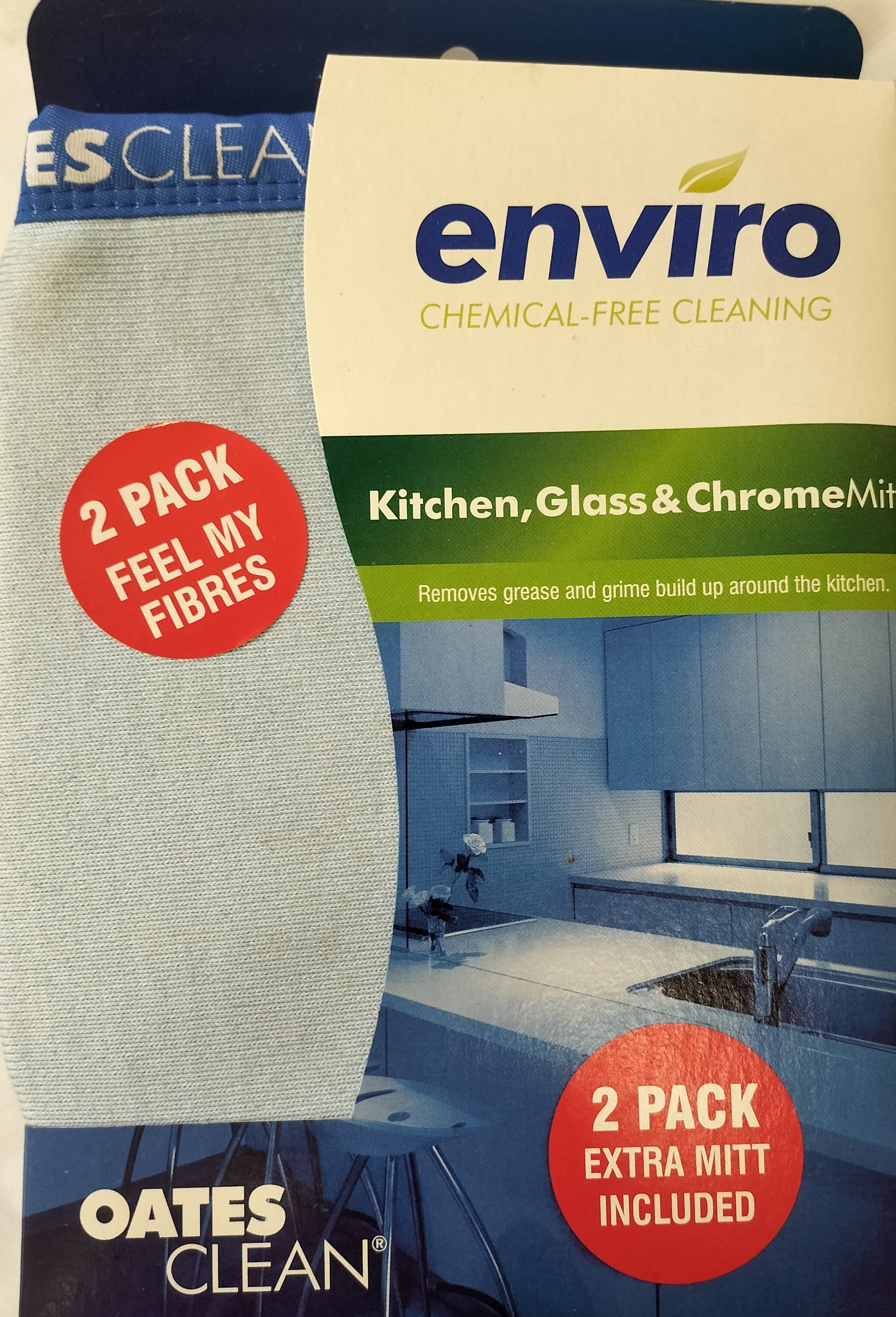 Oates Enviro Kitchen / Chrome Mitts 2 Pack